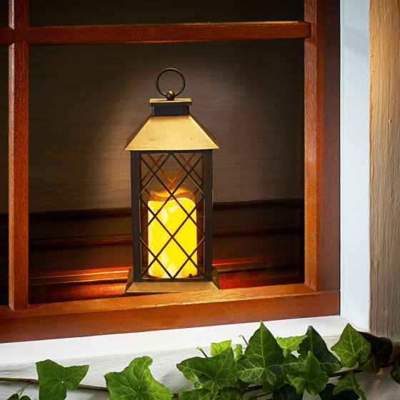 Lanterne LED avec bougie 