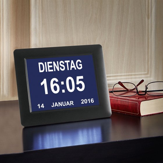 Digital-Uhr mit Tageszeitanzeige 