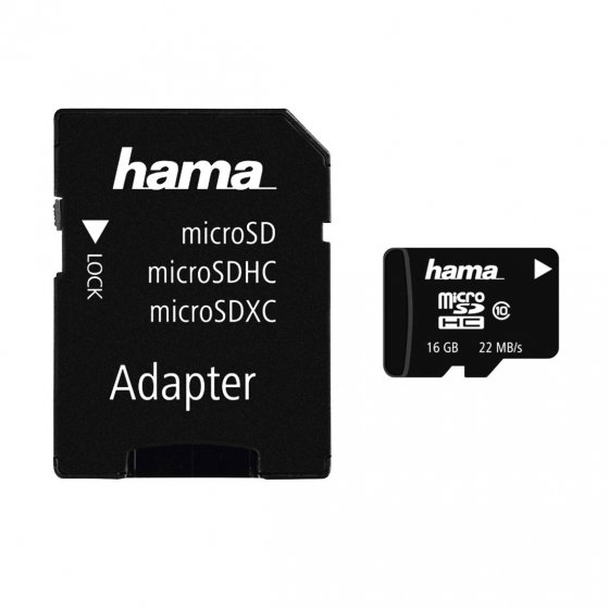 Speicherk.16GB MicroSDHC+Adap. 