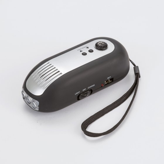 Radio  "dynamo"  avec lampe LED 