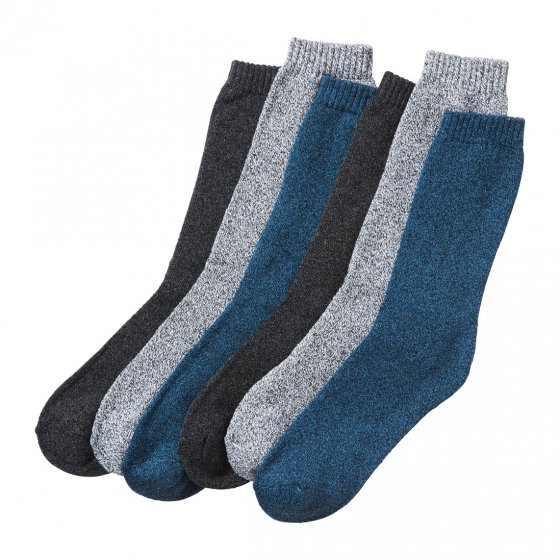 6 paires de chaussettes en coton mouliné 
