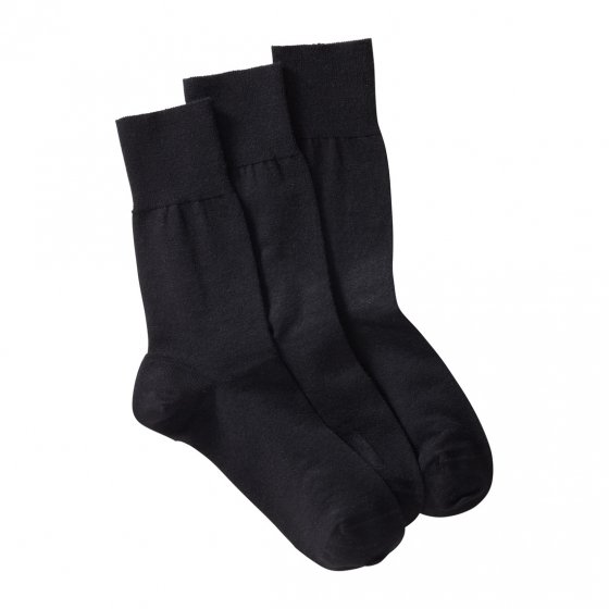 Chaussettes en laine mérinos de qualité Par lot de 3 paires 