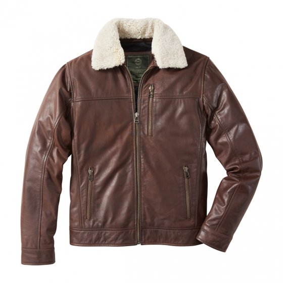 Büffelleder-Jacke 50 | Braun
