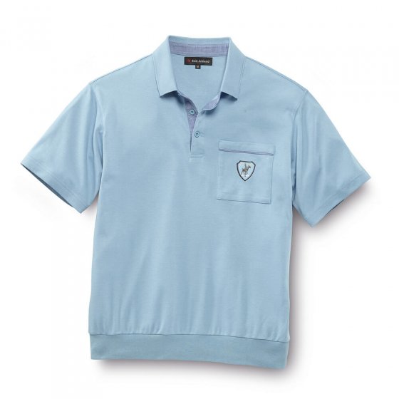 Interlock Poloshirt, hellblau M | Hellblau