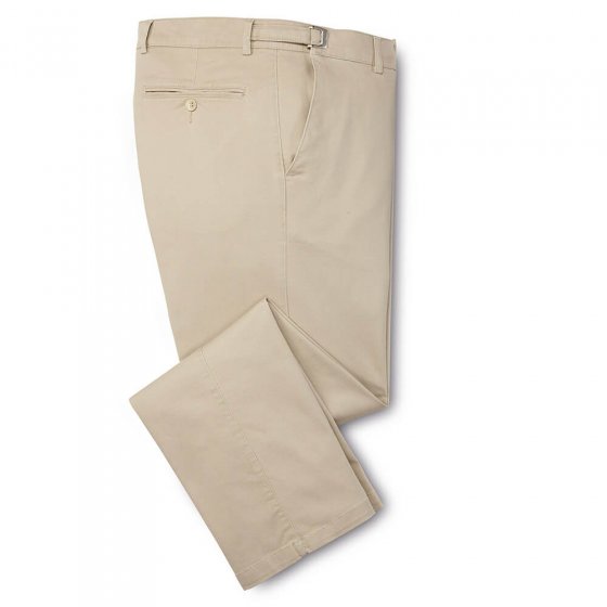 Pantalon confort en coton 27 | Beige