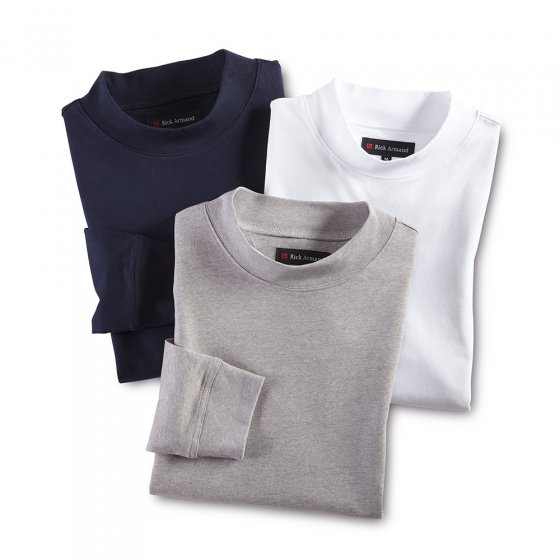 T-shirt col droit Par lot de 3 paires