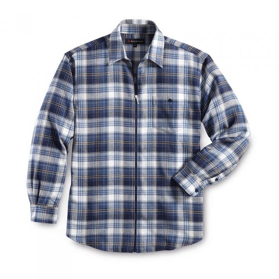 Chemise de flanelle zippée 