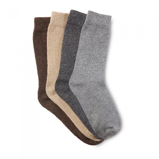 Wollsocken mit Alpaka 4er-Pack 43/46