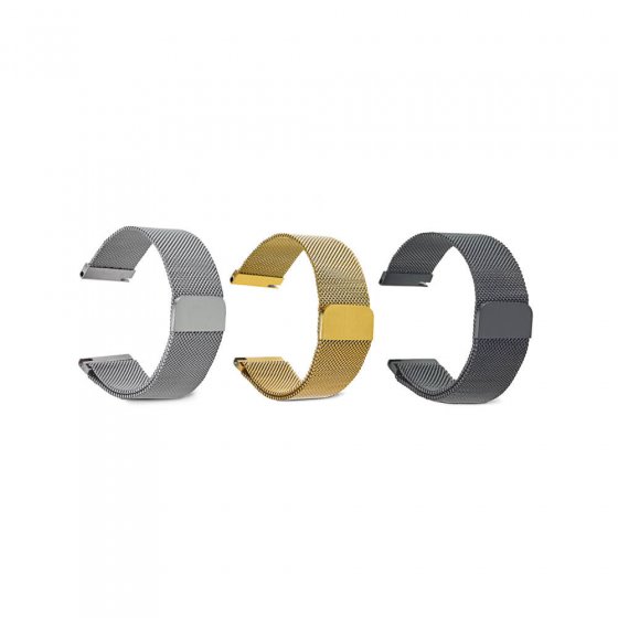 Mila.-Armb.m.Magnetver.Schwarz 20 (20 cm) | Schwarz