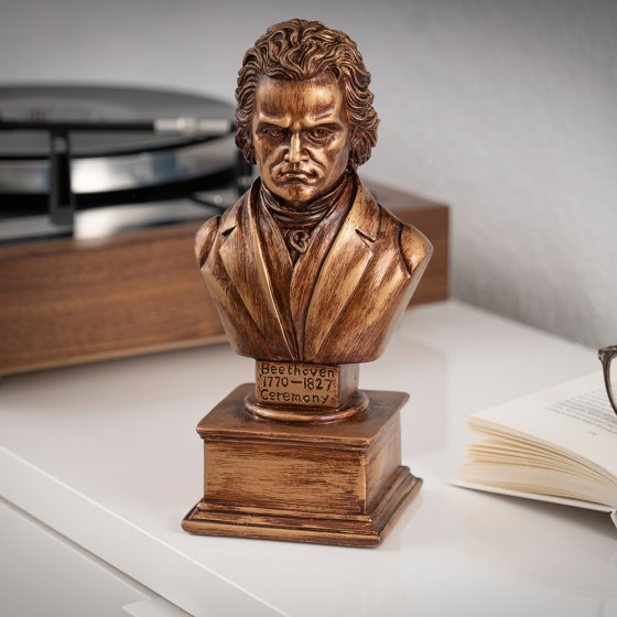 Statue mit Spieluhr  "Beethoven" 
