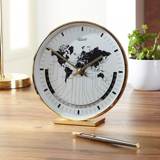 Horloge de table heure universelle 