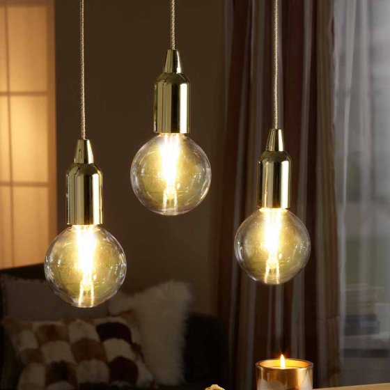 Trio de lampes sans fil  "Gold" Lot de 3  