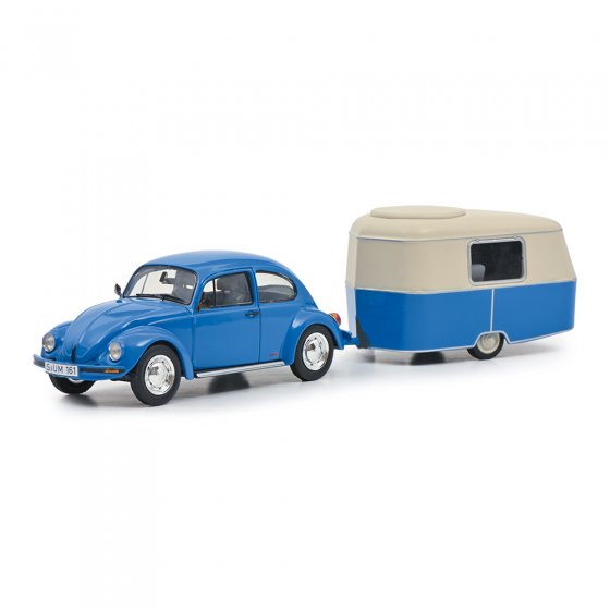 Coccinelle VW 1600i avec caravane 