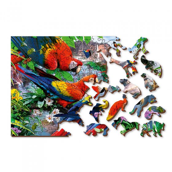 Puzzle en bois  "Île aux perroquets" 