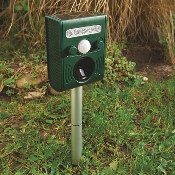 Mini-Solar-Ultraschall-Tiervertreiber 