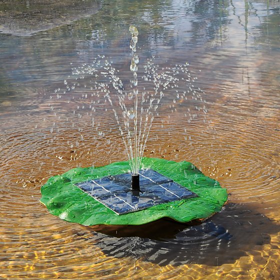 Fontaine solaire nénuphar 