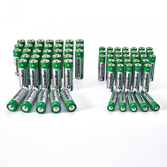 Paquet économique de piles (72 piles mélangées) Lot de 72  