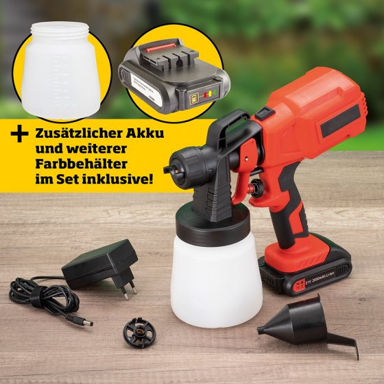 Kit pistolet de peinture rechargeable 20 V 