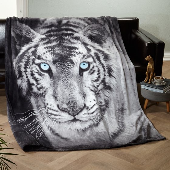 Couverture d'intérieur à motif de tigre photoréaliste 