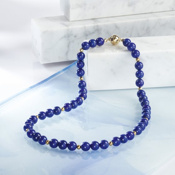 Collier de pierres précieuses lapis-lazuli 
