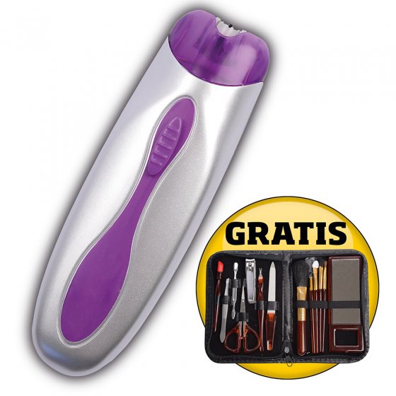 Epilateur titane avec set de manucure 