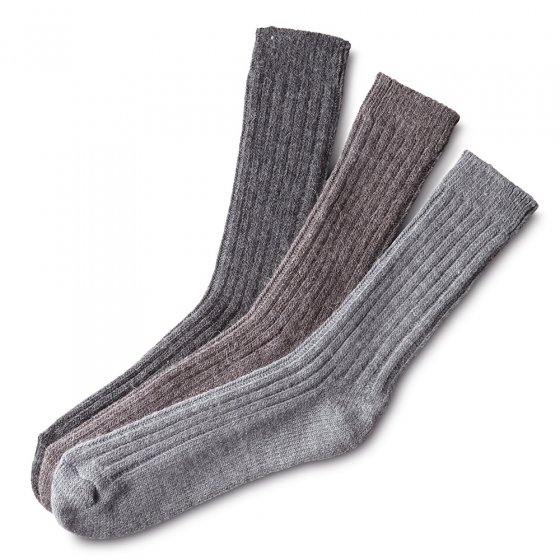 Wintersocken mit Alpaka 3er-Pack 