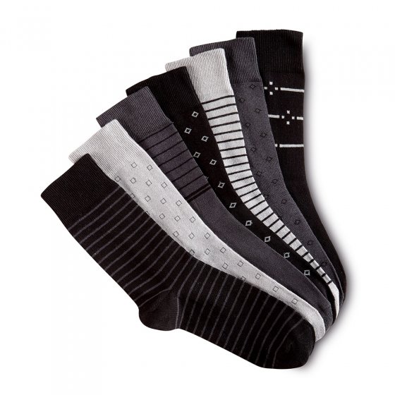 Baumwoll-Stretch-Socken 7er-Pack 