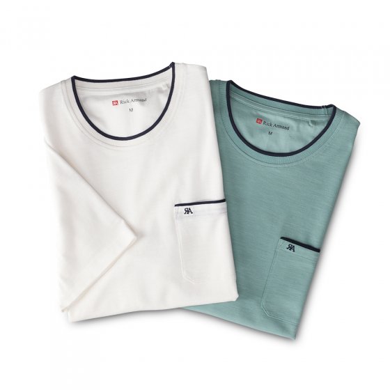 Aktuelles T-Shirt 2er-Pack XL | Beige#Mint