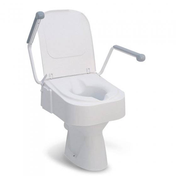 Toilettensitzerhöhung mit Armlehne 