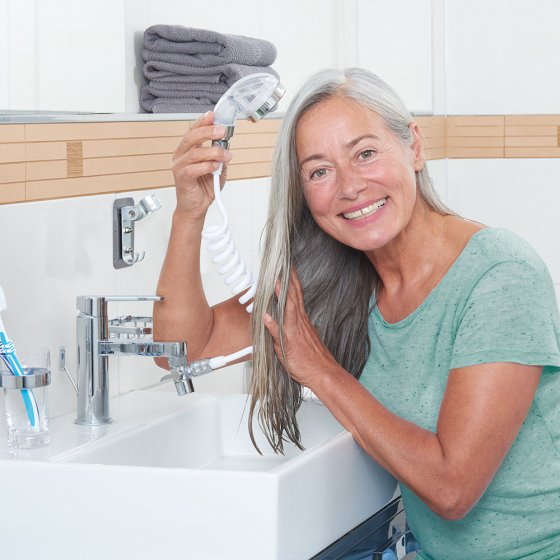 Douchette de lavabo avec filtre anti-calcaire 