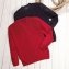 Struktur-Pullover rot - 1