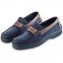 Chaussures bateau en cuir lisse et nubuck - 1