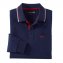 Piqué Langarmshirt, marine - 1