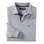 Piqué Langarmshirt, marine - 1