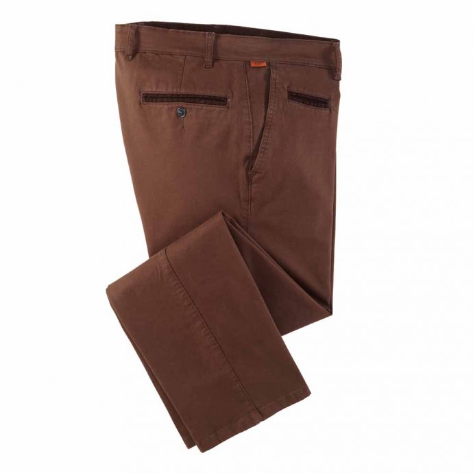 Baumwollhose mit Kontrast