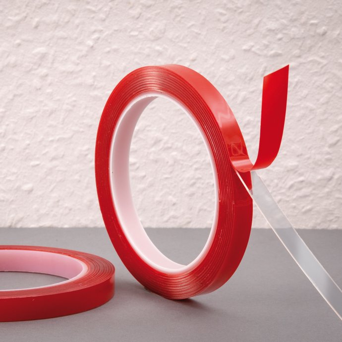 Doppelseitiges transparentes Power-Klebeband 2 Rollen