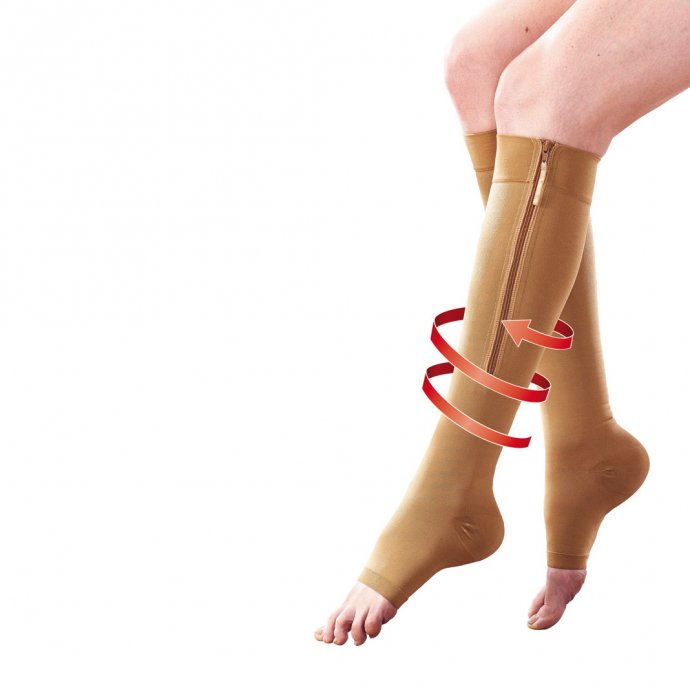 Bas de contention zippés