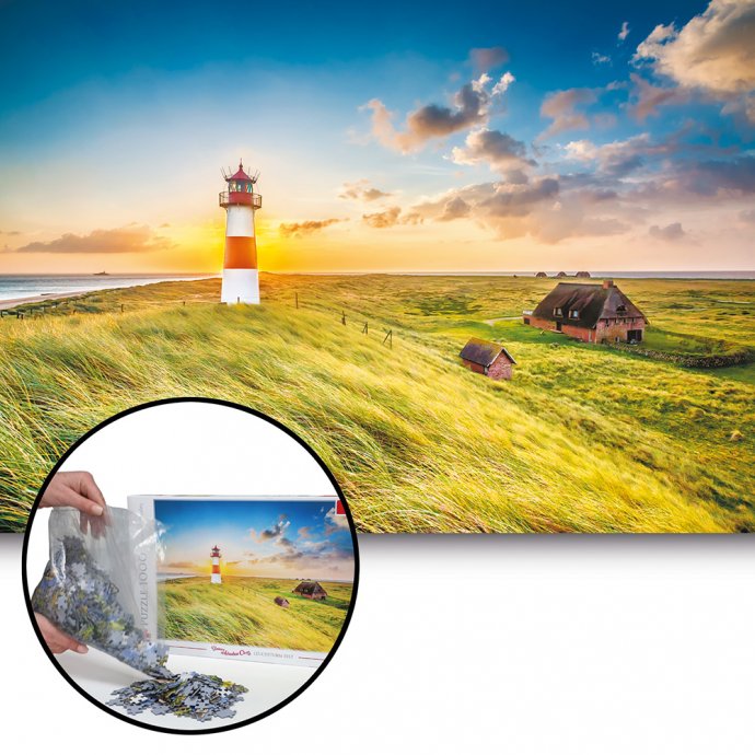 1.000-Teile-Puzzle „Leuchtturm Sylt“