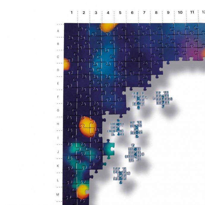 Puzzle « La fête » avec marquage au dos