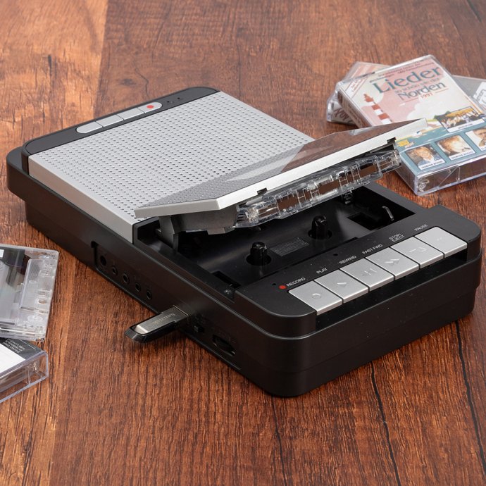 Tragbares Kassetten-Aufnahmegerät