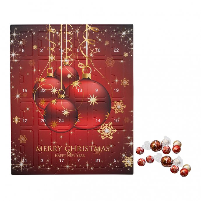 Adventskalender mit Lindt Schokolade