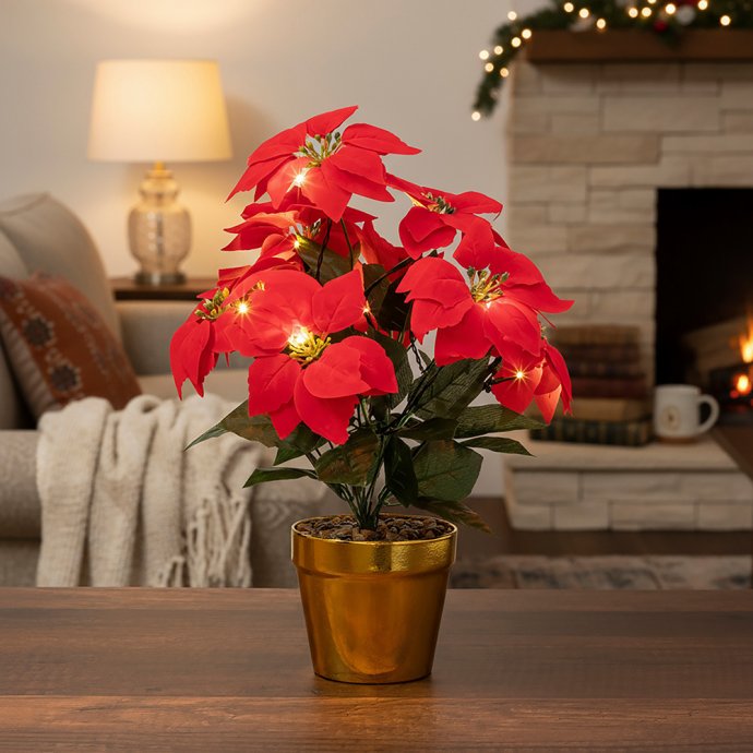 Weihnachtsstern mit LED