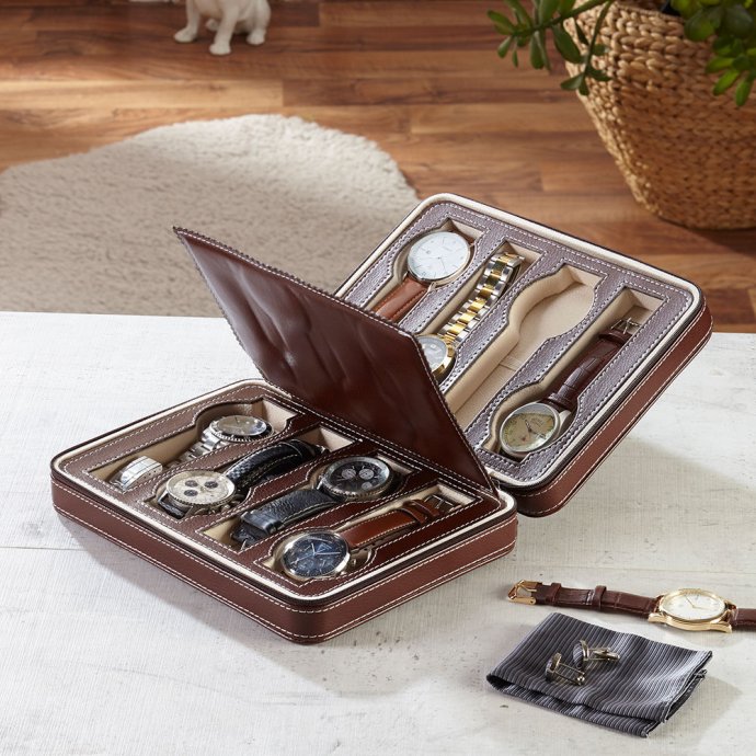 Étui de rangement pour 8 montres