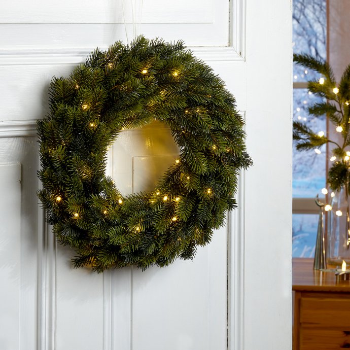 Couronne de Noël à LED