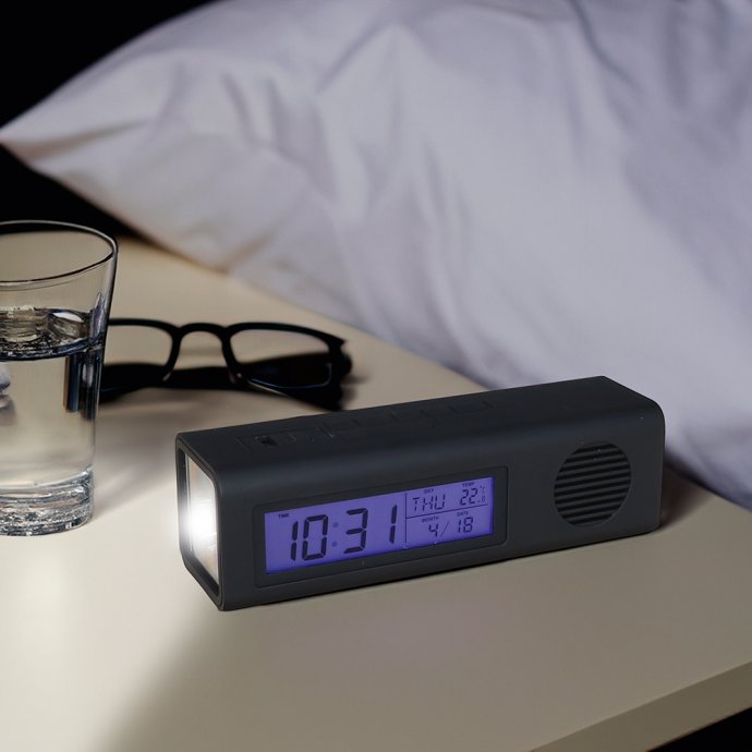 Radiowecker mit LED-Lampe