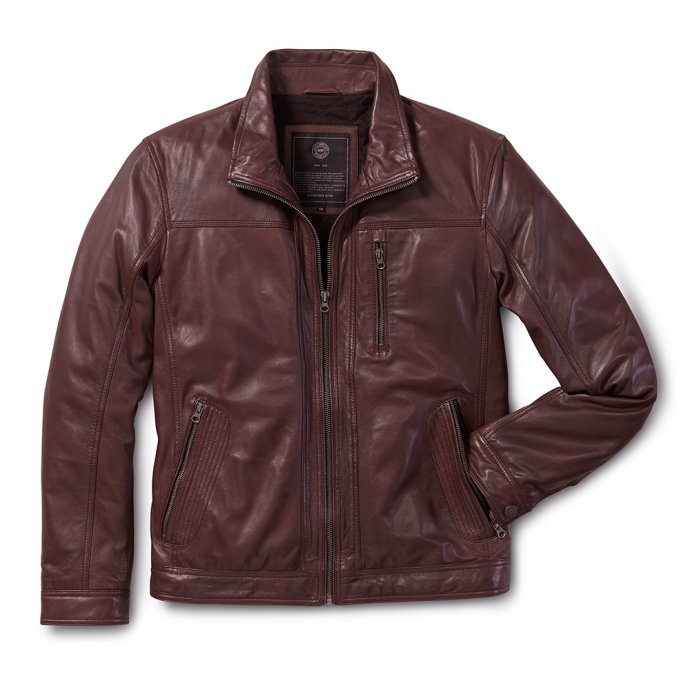 Veste cuir nappa d’agneau