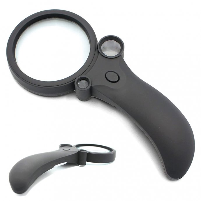 Loupe à main 3 en 1
