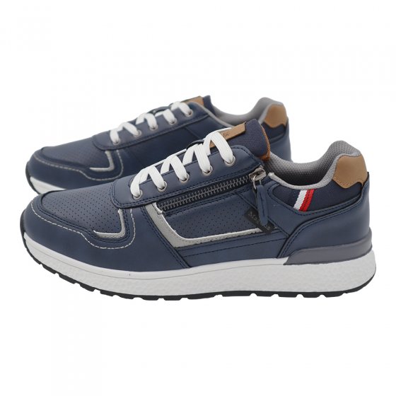 Chaussure à lacets avec fermeture éclair 46 | Bleu