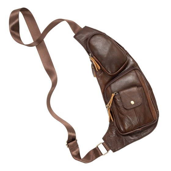 Herren Leder Cross Bag 