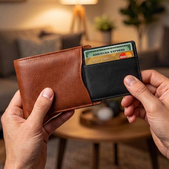 Portefeuille de sécurité RFID élégant 
